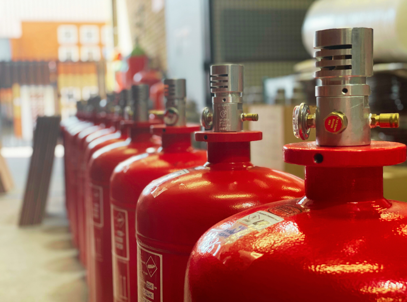 HFC227ea Fire Suppression System Gas Cylinders